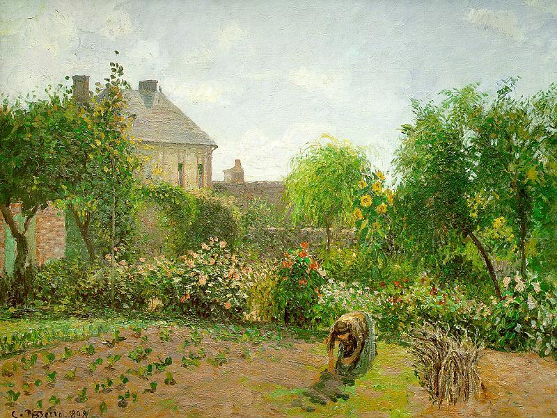 Camille Pissaro The Artist's Garden at Eragny China oil painting art